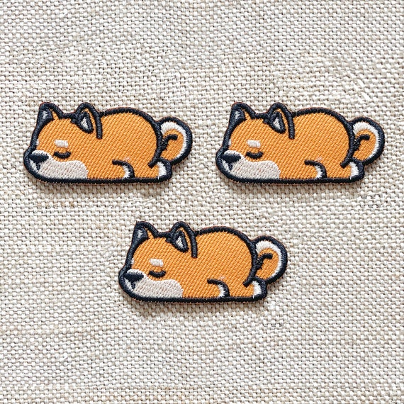 3 Pc Shiba Dog Patches Iron on Dog Iron on Patch Patches for Jackets  Embroidery Patch Patch for Backpack Iron on Patch Patches for Hats 