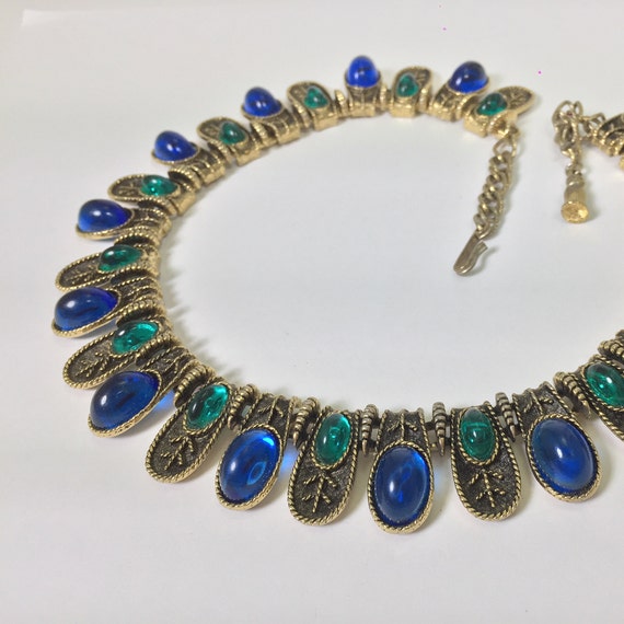 dark blue stone earrings