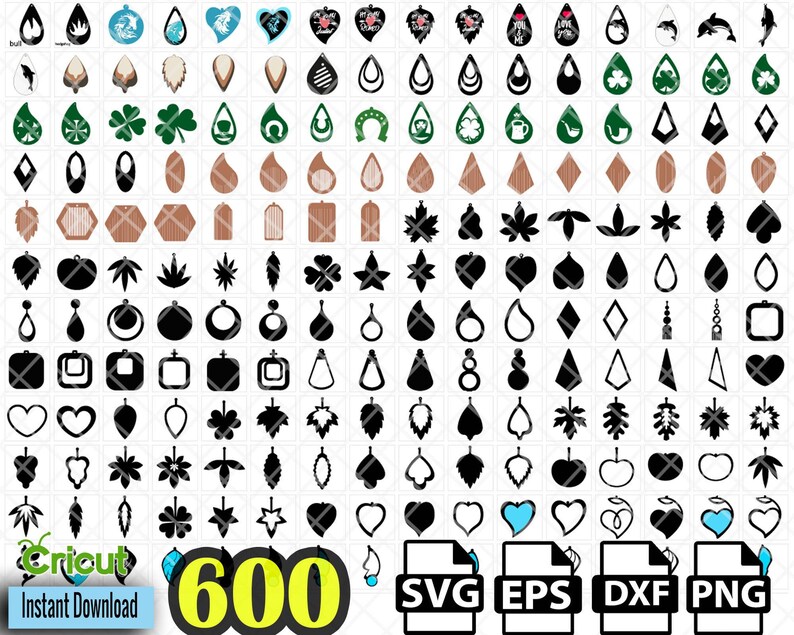 Download Earring SVG Bundle Commercial Use Instant Download ...