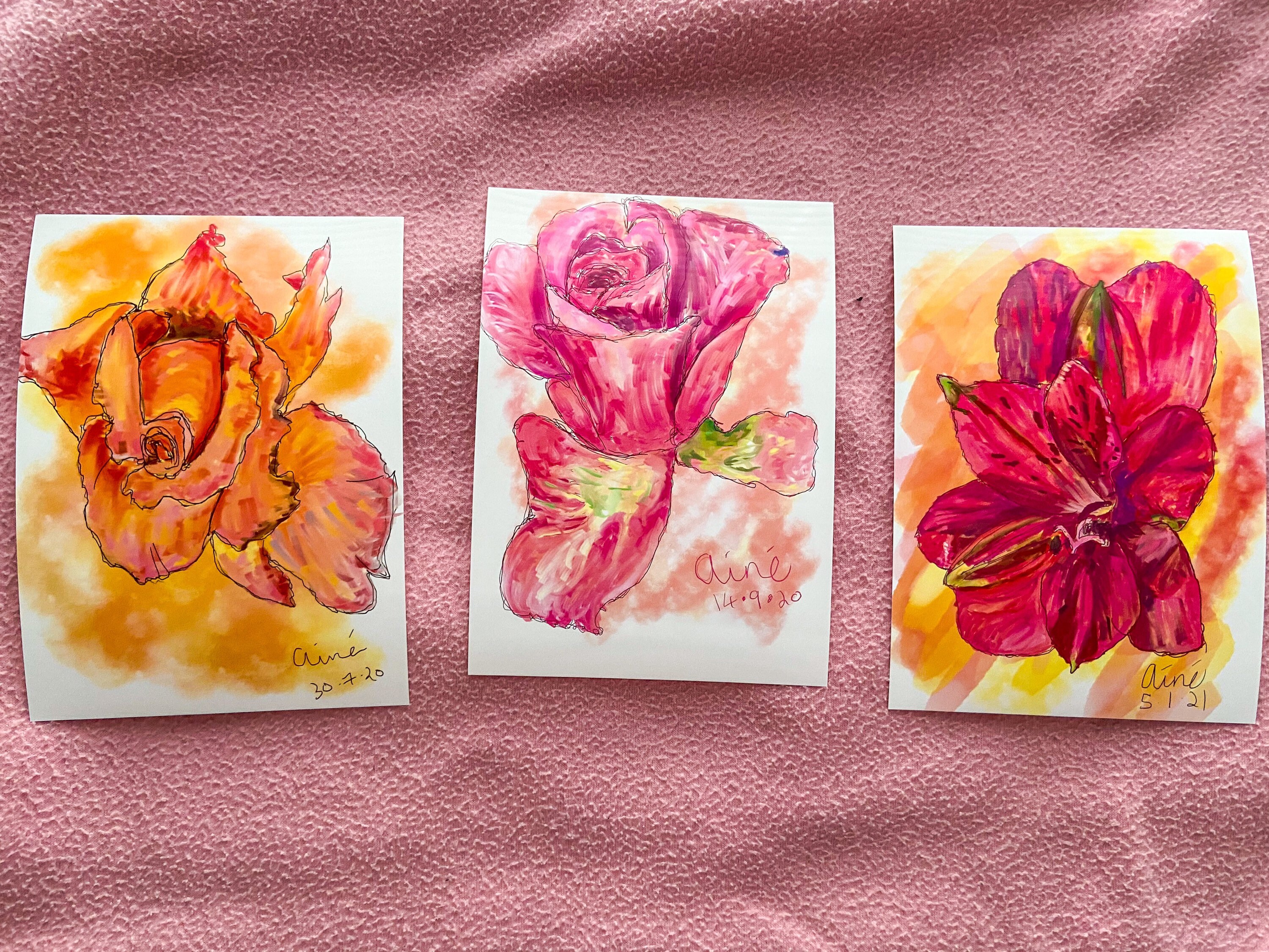 Fuchsia Flower Print Floral Prophetic Art Print Flower Art Etsy UK