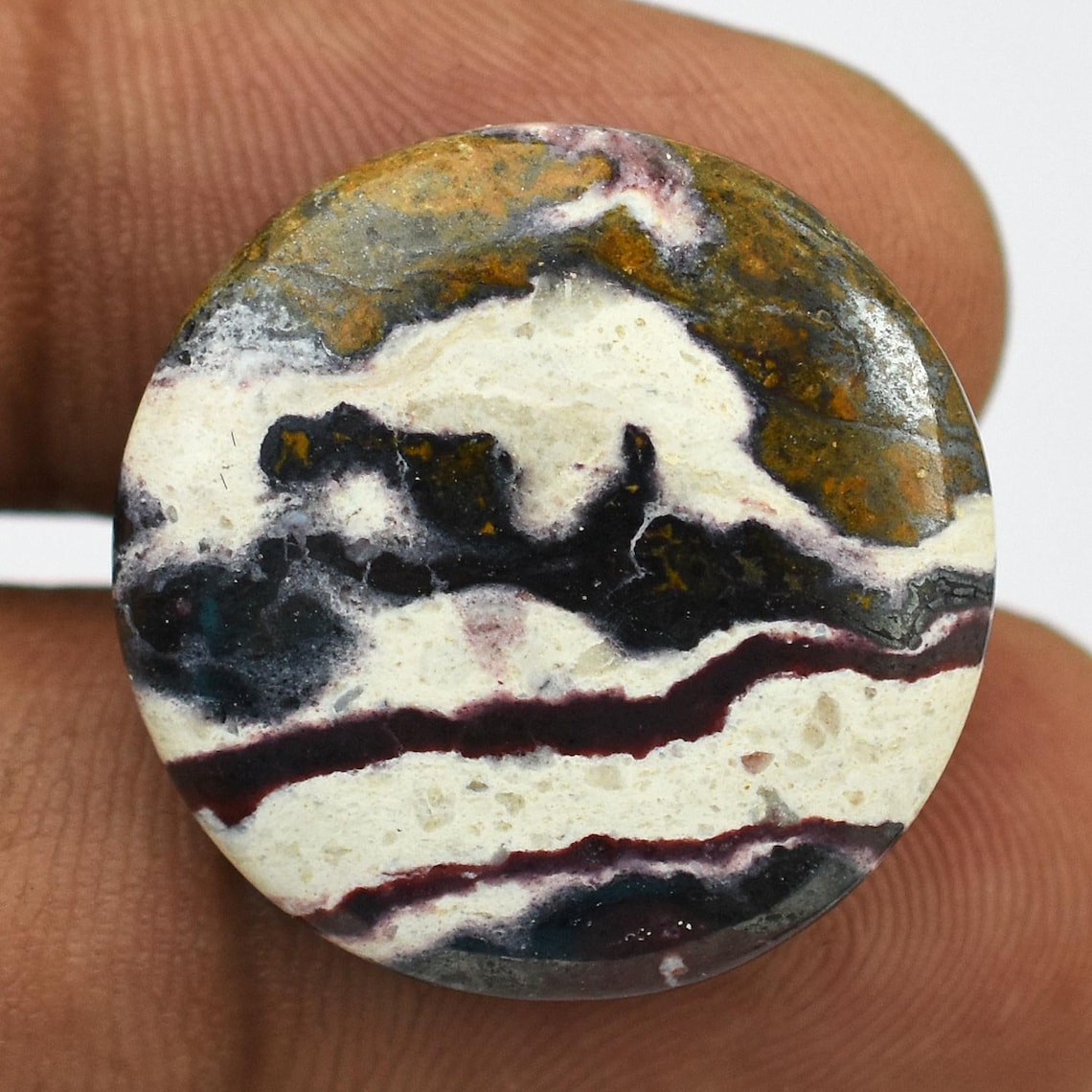 26.75 Cts Natural Indian Blanket Jasper Cabochon Etsy