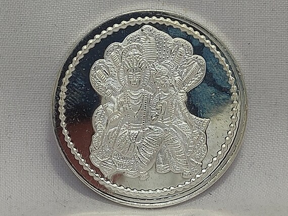 Rajasthan Gems Silver Fine 999 Coin 10 Gram Lord Shiva Family Parvati Ganesha Kartikeya A446