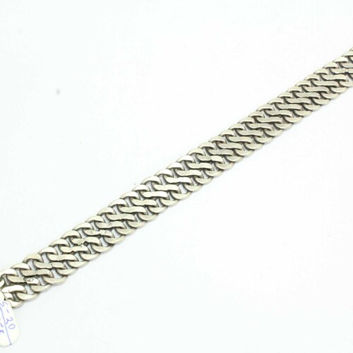 925 Sterling Silver newest Traditional Handmade Chain Design Bracelet Length 7.7