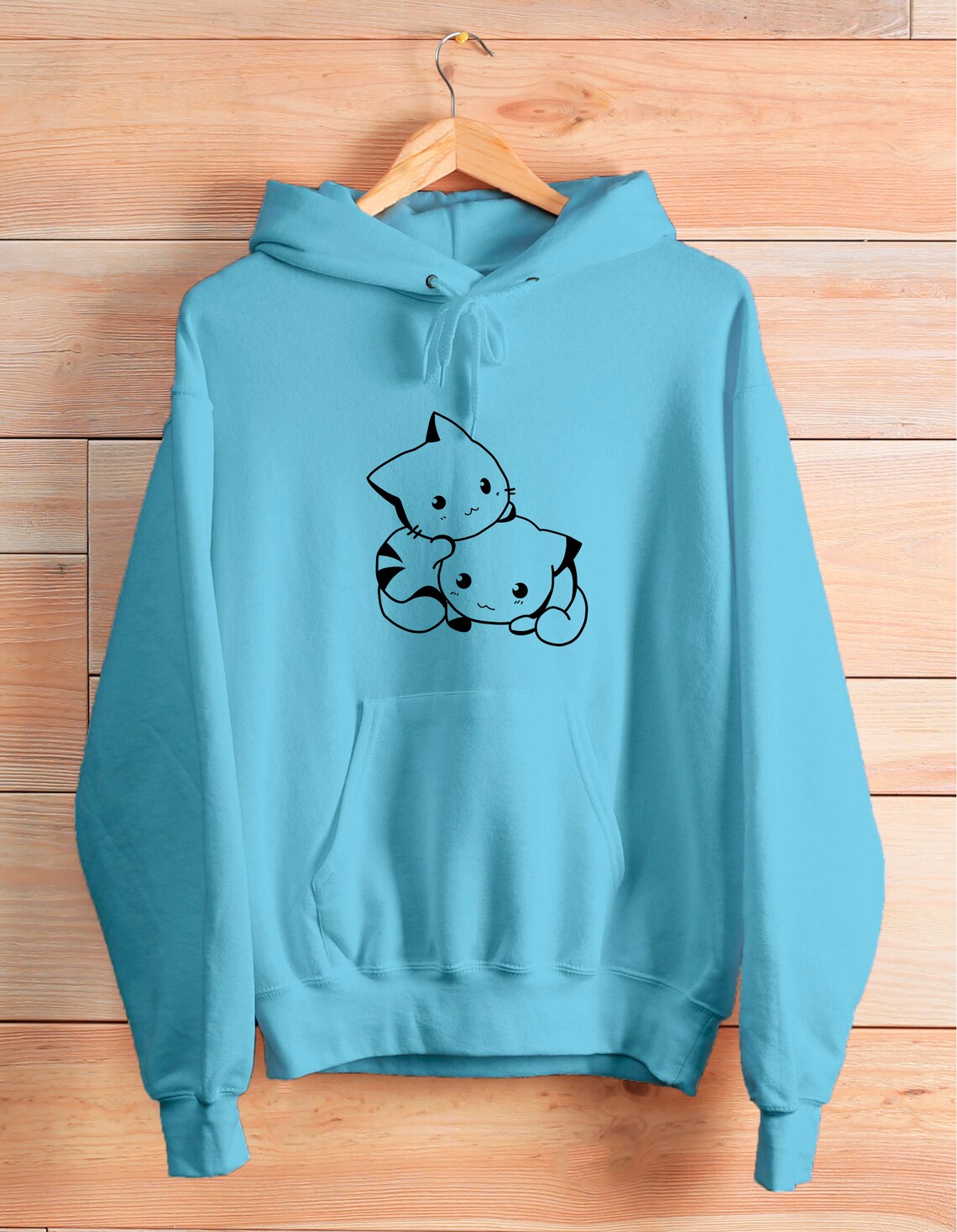 Kitties hoodie hooded sweatshirt hoodies cute cats hoodie Etsy