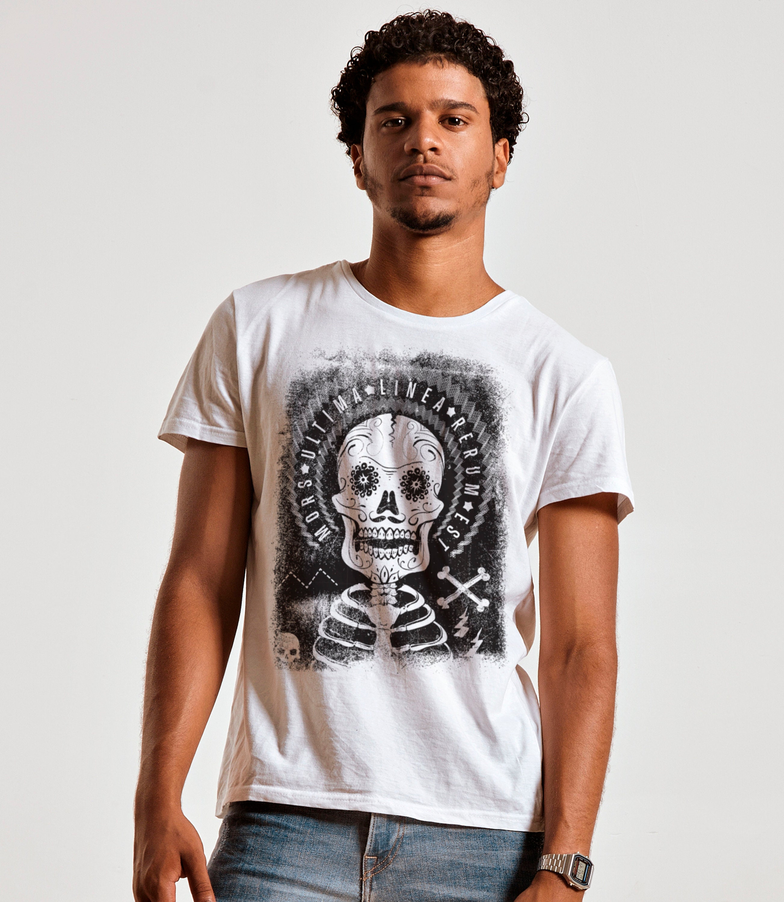 Mors Ultima Linea Rerum Est T-shirt Skeleton Artwork | Etsy