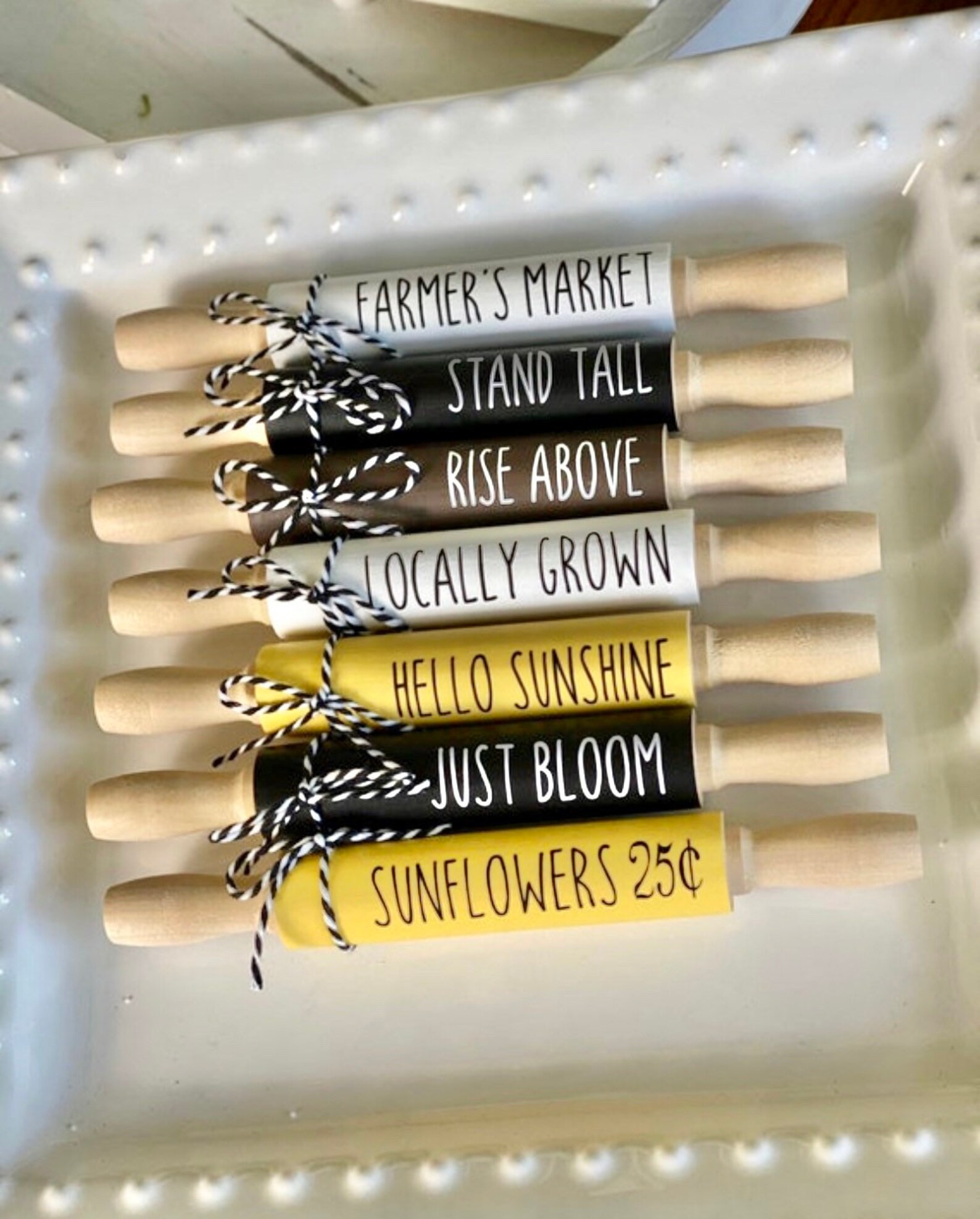 Sunflower Tiered Tray Decor | Summer Mini Signs - Tiered Tray Decor ...
