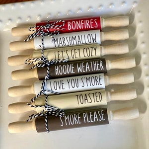 S’mores Tiered Tray Decor | Summer Mini Signs - Tiered Tray Decor | Camping Tier Tray Decor | Summer Tier Tray