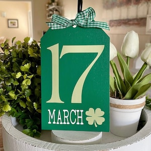 March 17 - St Paddy’s Day Tiered Tray Decor | St Patrick’s Day Tier Tray Decor | Irish Tiered Tray | mini sign