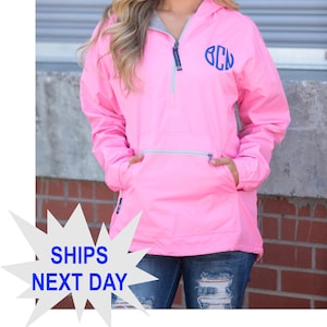 Suéter anorak Chatham para mujer de Charles River personalizado: personalizado con monograma, nombre o logotipo