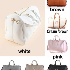 Available colors for monogrammdduffle bag