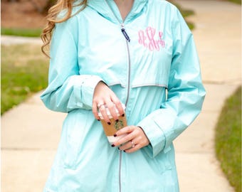 Charles River Monogrammed Rain Jacket - Monogrammed Rain Coat - Monogrammed Rain Jacket - Monogrammed Jacket