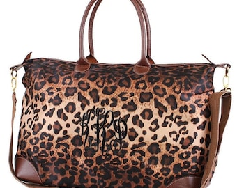 Monogrammed Nylon Overnight Bag: Personalized Travel Tote