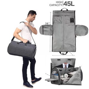 Personalisierte Herren Seesack, Canvas Herren Kleidersack, Handgemachte Tasche, Anzug Reisetasche, Groomsmen Geschenk, Geschenk für Trauzeugen