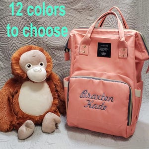 Multi Functional Diaper Bag Backpack, Mummy Monogrammed Baby Diaper Bag Backpack, Baby Shower Gift