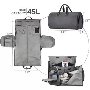 Personalisierte Kleidungsstück Duffle Bag, Canvas Herren Kleiderbeutel, Handgemachte Tasche, Anzug Reisetasche, Groomsmen Geschenk, Geschenk für Trauzeuge