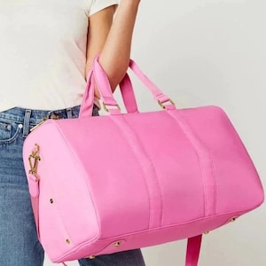 Monogrammiert Nylon Seesack | Übernacht Seesack | Personalisierte Brautjungfer Seesack | Handgemachte Tasche | Frauen Seesack | Seesack
