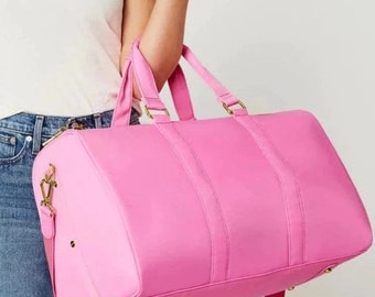 Monogrammed Nylon Duffel Bag: Personalized Overnight Carry-On