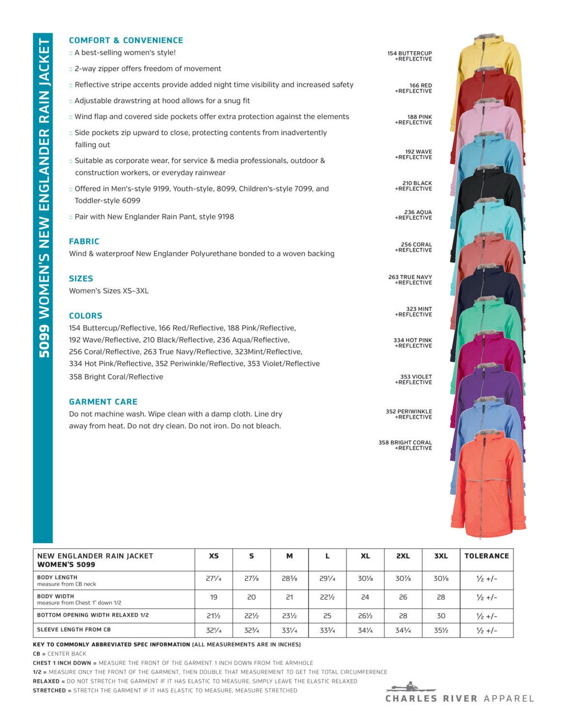 Monogrammed Charles River Rain Jacket Monogrammed Rain Coat Etsy