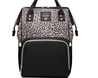 serape leopard diaper bag