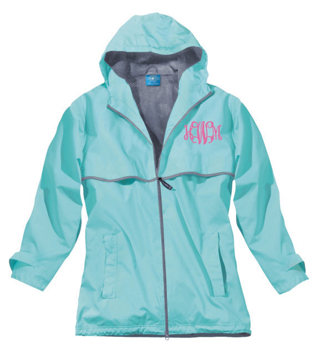 Monogrammed Charles River Rain Jacket Monogrammed Rain Coat Monogrammed