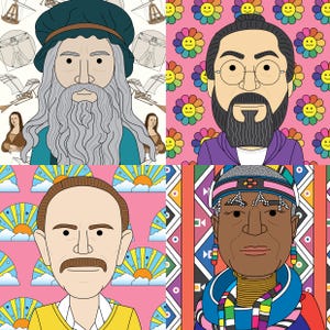 Famous artist pattern posters 3 (10 artists) Art classroom posters