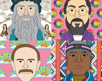 Famous artist pattern posters 3 (10 artists) Art classroom posters
