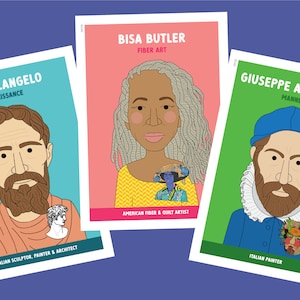 Famous artist classroom posters #4 (20 artists) Art classroom decor