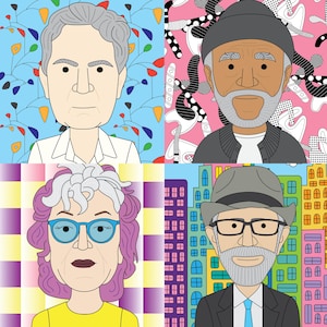 Famous artist pattern posters 4 (10 artists) Art classroom posters