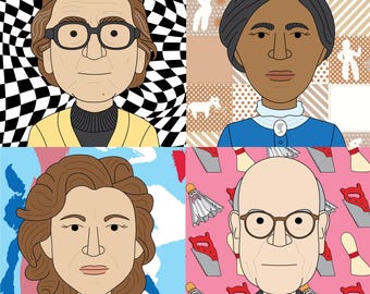 Famous artist pattern posters 8 (10 artists) Art classroom posters