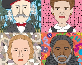 Famous artist pattern posters 6 (10 artists) Art classroom posters