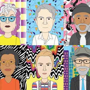 Famous artist pattern posters 6 (10 artists Calder, Seurat, Rizzi & more) Art classroom posters
