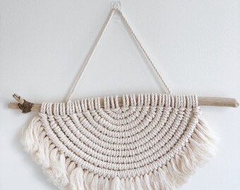 Macrame Wall Hanging / Macrame Half Circle / Macrame Sun / Boho Home / Fringe Decor / Macrame / Boho Wall Decor / Bohemian / Fiber Art