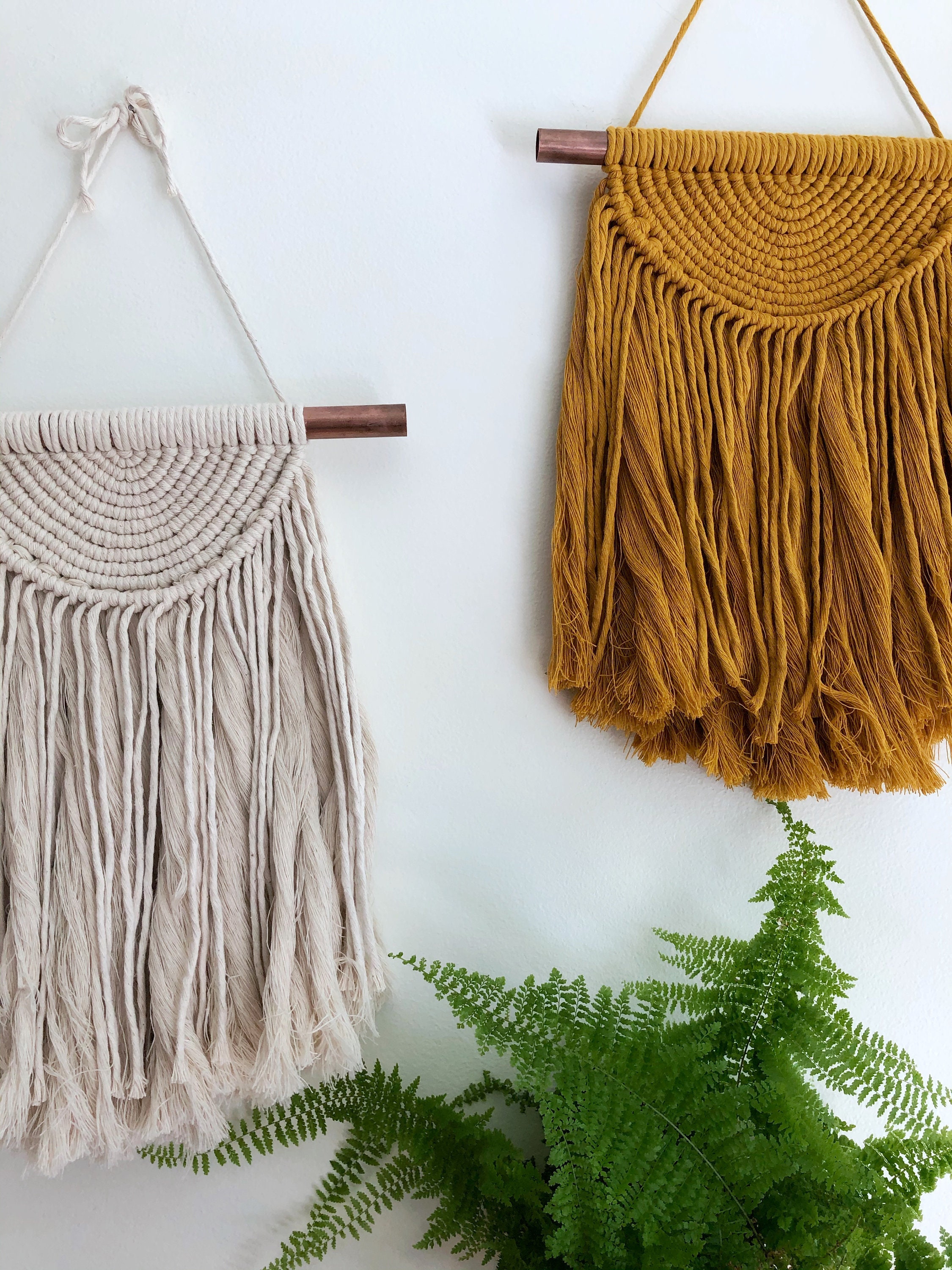 Macrame Wall Hanging / Macrame Half Circle / Macrame Sun / Etsy