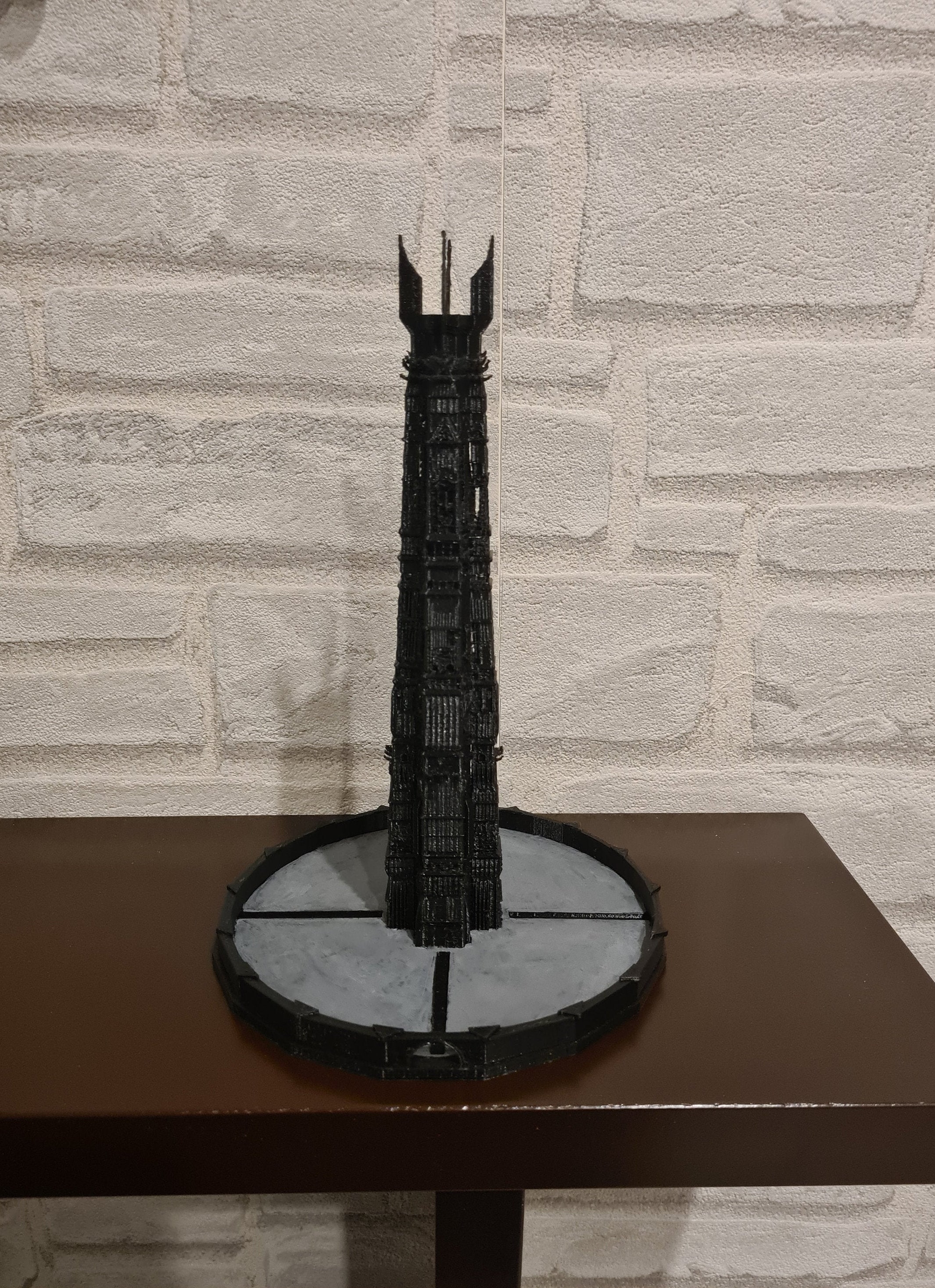 My 3D print of Orthanc, the impenetrable tower of Isengard. Pretty thrilled  with how it turned out! : r/lotr