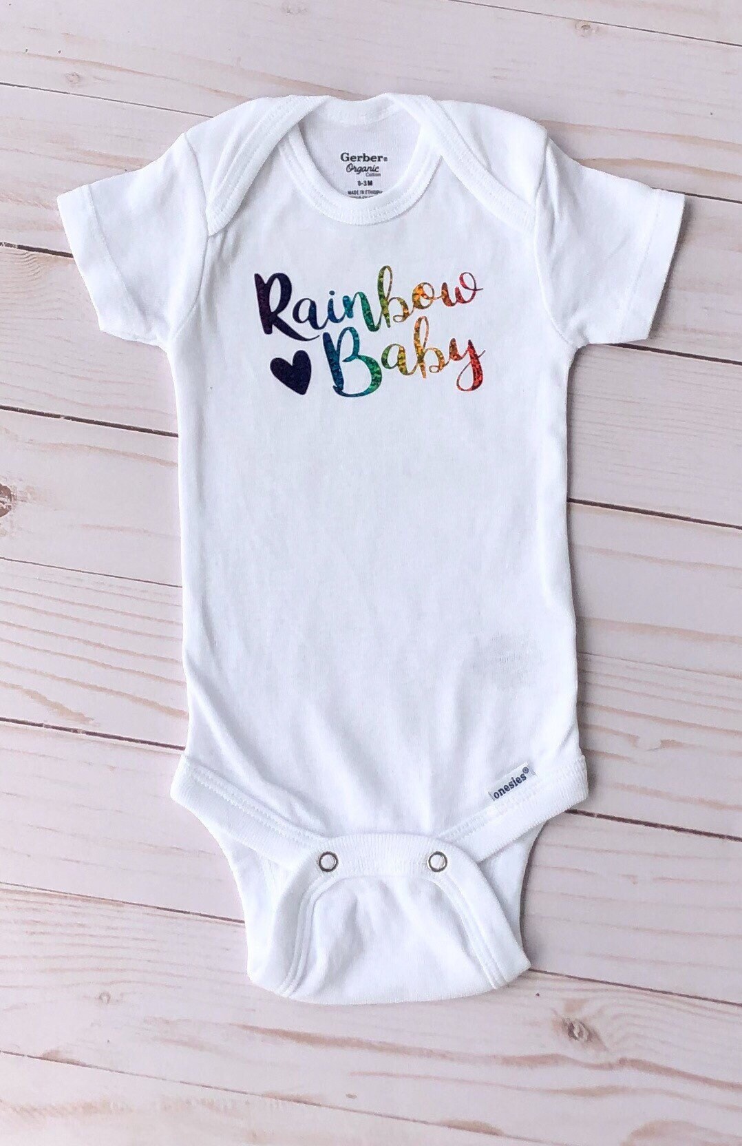 gerber rainbow onesie