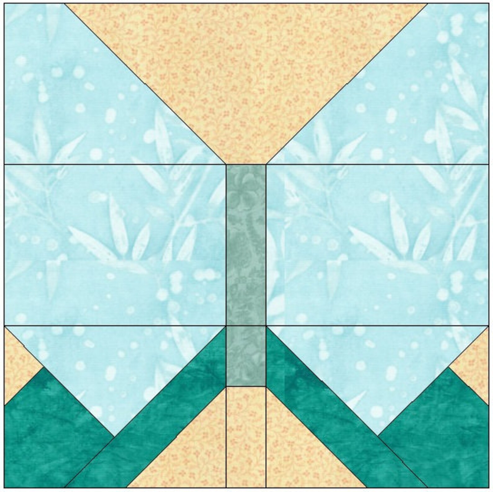 Butterfly Quilt Block Pattern Download Etsy