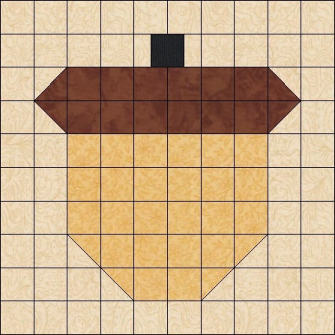 Acorn Quilt Block Pattern Download Etsy