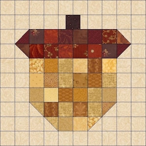 Acorn Quilt Block Pattern Download