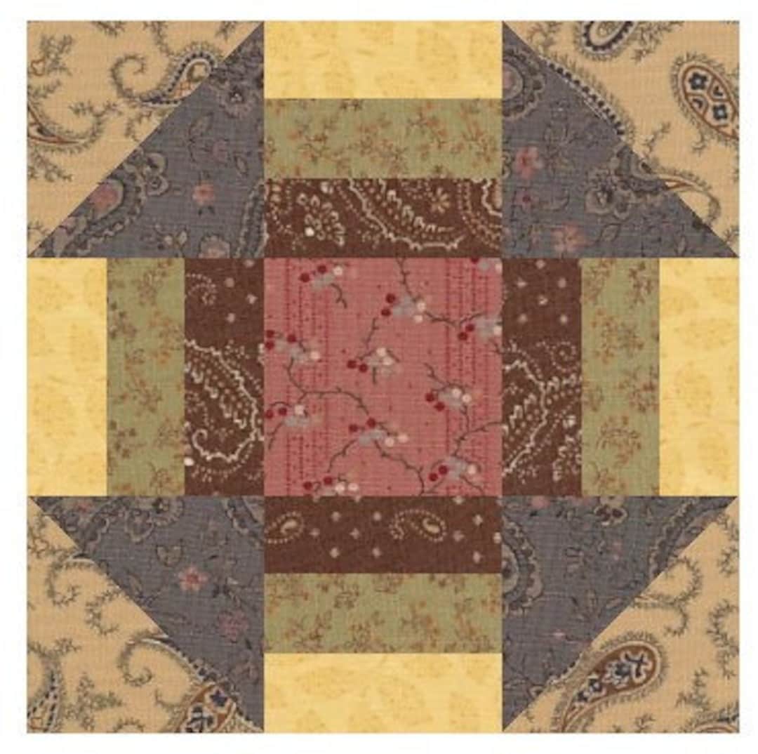 Triple Churn Dash Quilt Block Pattern Download - Etsy