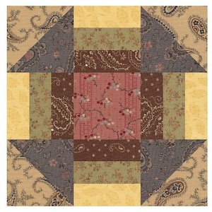 Triple Churn Dash Quilt Block Pattern Download