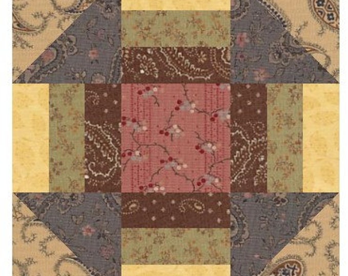 Churn Dash Quilt Block Pattern - Etsy Canada