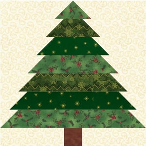 Christmas Tree Quilt Block Pattern Download