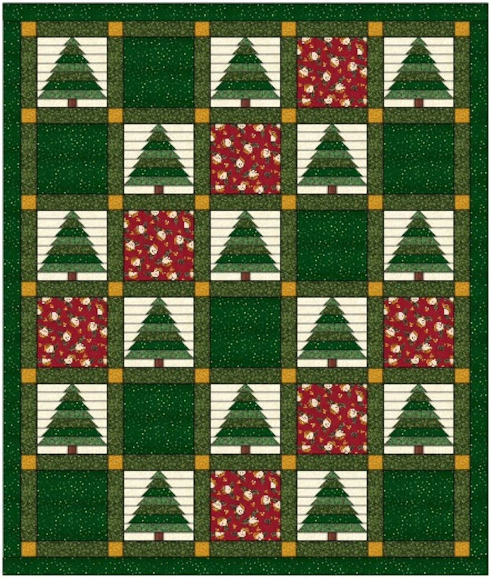 Christmas Tree Quilt Block Pattern Download - Etsy