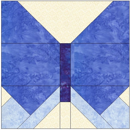Butterfly Quilt Block Pattern Download Etsy