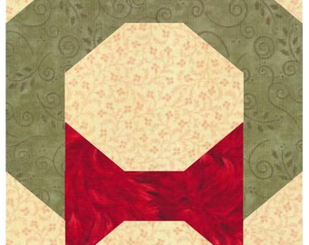 Christmas Wreath Quilt Block Pattern Download