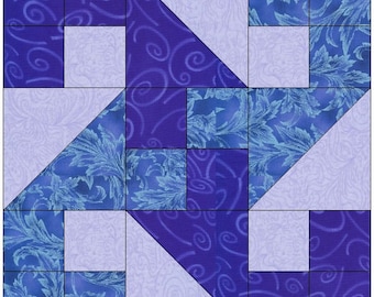 Crashing Waves Quilt Block Pattern Download