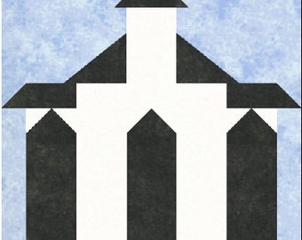 Christmas Church Block PDF Pattern - Includes Instructions for 6 Inch ...