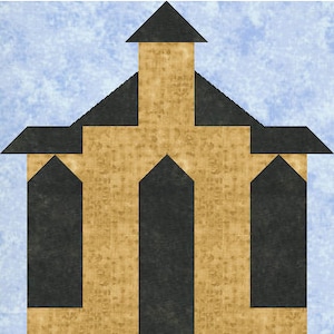 Church 2 Quilt Block Pattern Download - Etsy