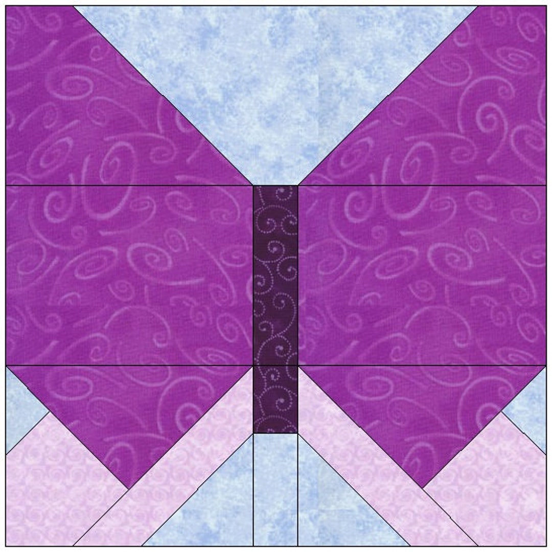 Butterfly Quilt Block Pattern Download - Etsy