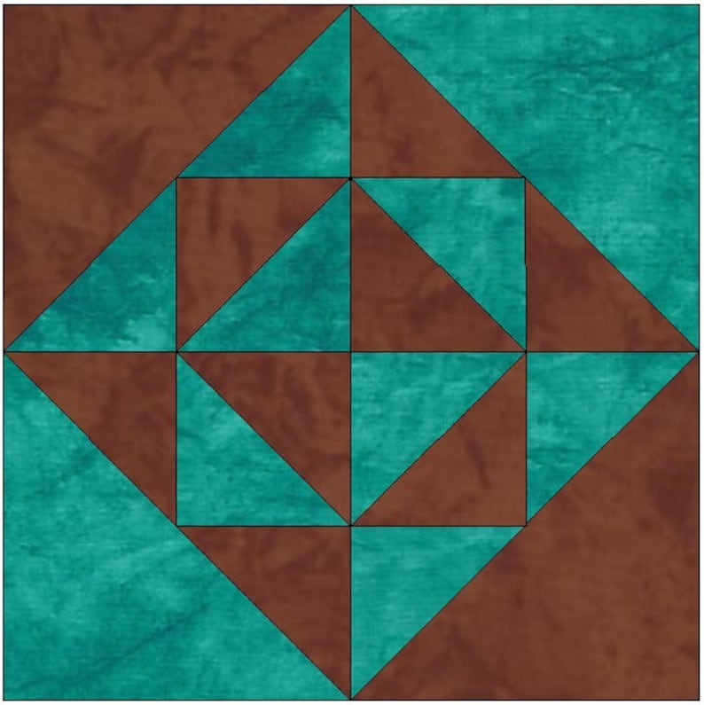 Diamonds in the Rough Quilt Block Pattern Download Etsy